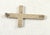 Vintage 925 Sterling Silver Etched Design Cross Pendant (0.9G)