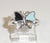 Alwaysbelisting: 925 Sterling Silver Multi-Stone Butterfly Ring Size 6