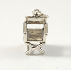 Vintage Jewelry 925 Sterling Silver Unique Movie Director Chair Pendant, 136028