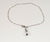 Vintage 925 Sterling Silver White Stone Crystal Anklet (1.7G) (1.7G)