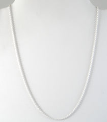 Vintage Jewelry 925 Sterling Silver Bright Italy Rope Chain Necklace