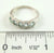 Vintage 925 Sterling Silver Aquamarine Color Cz Ring Size 7 (3.1G)