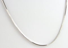 Vintage 925 Sterling Silver Long Italy Snake Chain Necklace (6.3G)