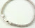 Vintage 925 Sterling Silver Sparkling Italy Rope Chain Bracelet (7.5G)