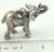 Vintage 925 Sterling Silver Large Elephant Animal Pendant (21.2G)