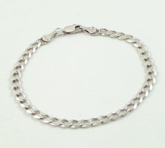 Vintage 925 Sterling Silver Elegant Link Chain Bracelet (4.2G)